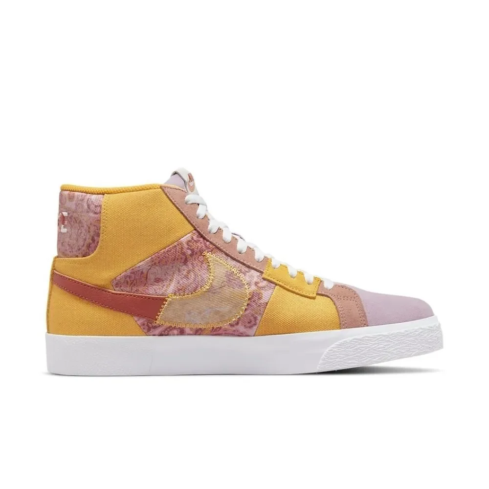 Nike Zoom Blazer Mid Premium SB Paisley Pack Sanded Gold Skate  Sneakers Men 10